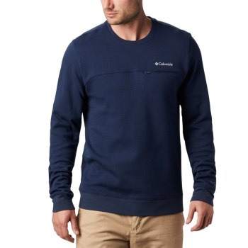 Columbia Sweater Heren, Lodge Double Knit Donkerblauw Wit, 75IBPSYXT